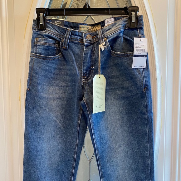 πHPπOriginal Penguin Boys Denim Medium Wash Straight Leg Blue Jeans - 8 - Picture 2 of 12